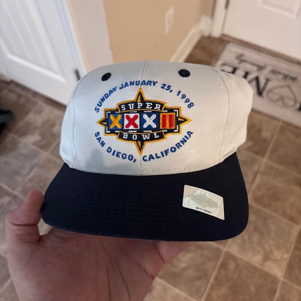 Vintage 1990s NFL Super Bowl XXXIII San Diego California 1998 snapback, NWT